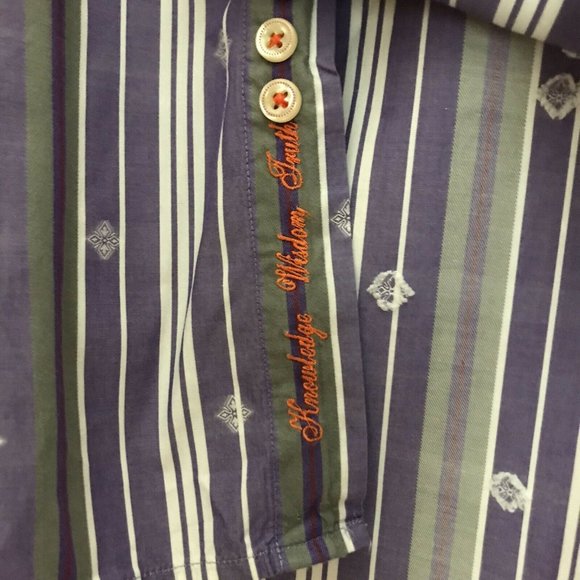 Robert Graham Button Up- Large- Striped/Plaid - Picture 5 of 9